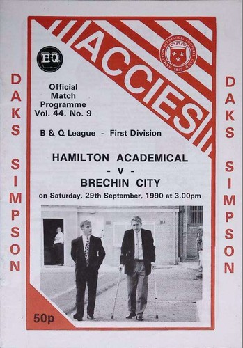 1990 hamiton academical - 29/09/1990,