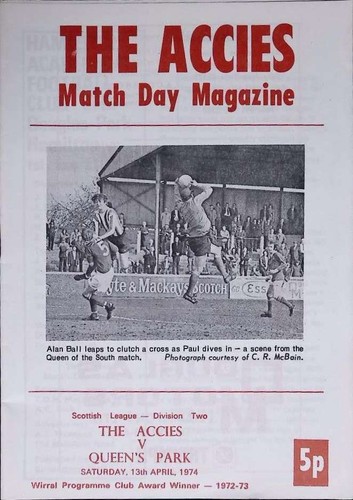 1974 hamiton academical - 13/04/1974,