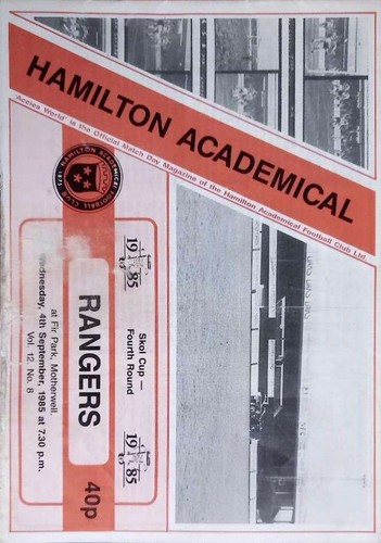 1985 hamiton academical - 04/09/1985,