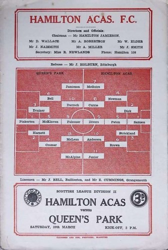 1964 hamiton academical - 28/03/1964,